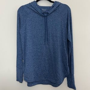 Athleta Blue Long Sleeve Pullover